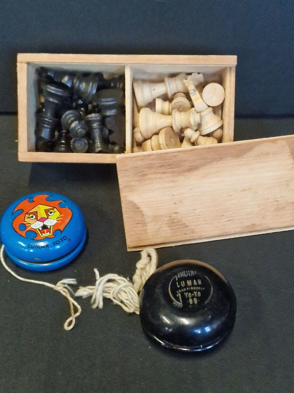 Lot 230: A set of small wooden chest pieces and...
