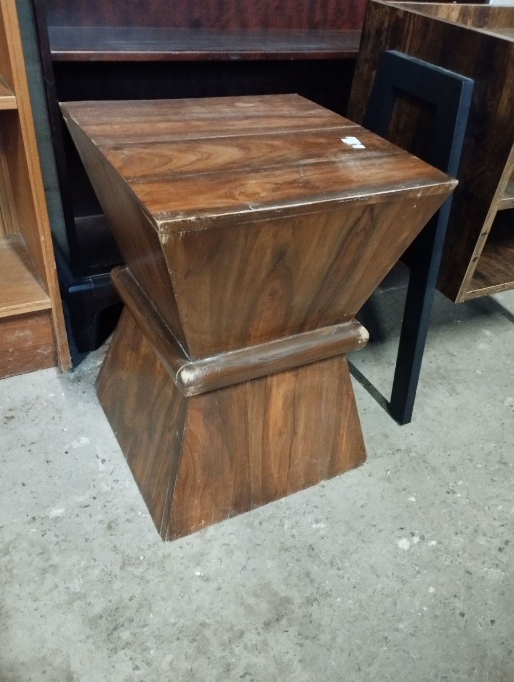 Lot 241: An Unusual Wooden Side Table. Approx. 50H x...