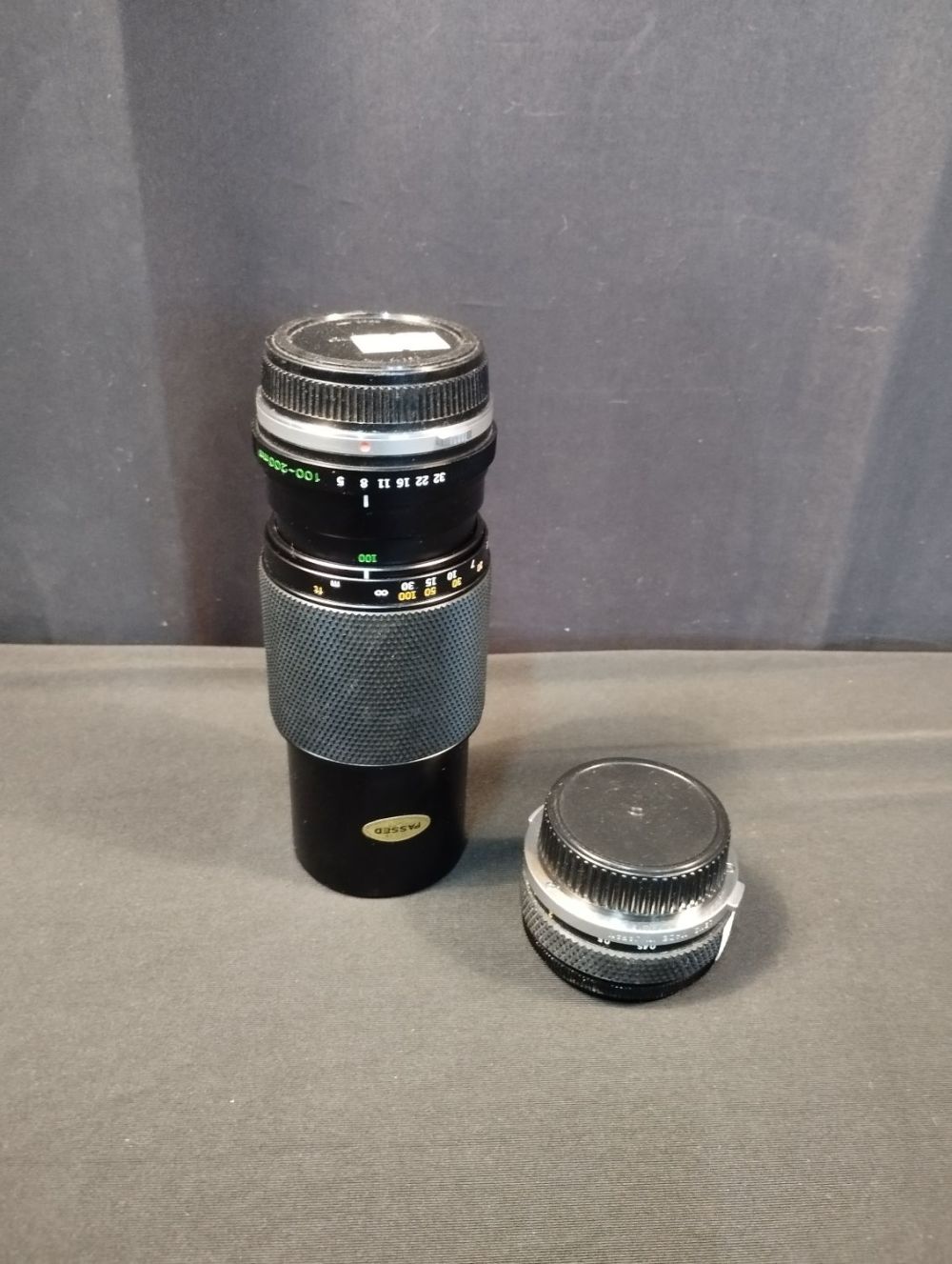 Lot 254: Pair of Olympus Camera Lens. 1:18 f=50mm and...