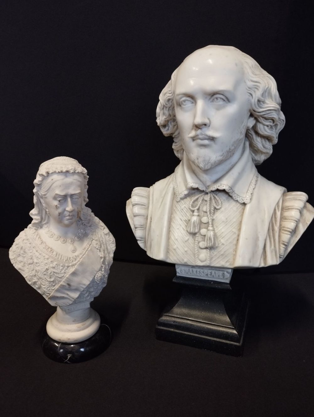 Lot 267: Pair of Vintage Busts. Queen Victoria and William...
