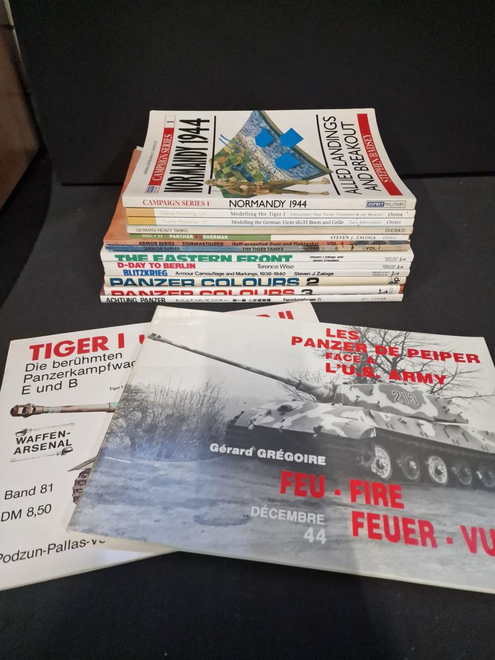 Lot 284: A collection of modelling books for various tanks