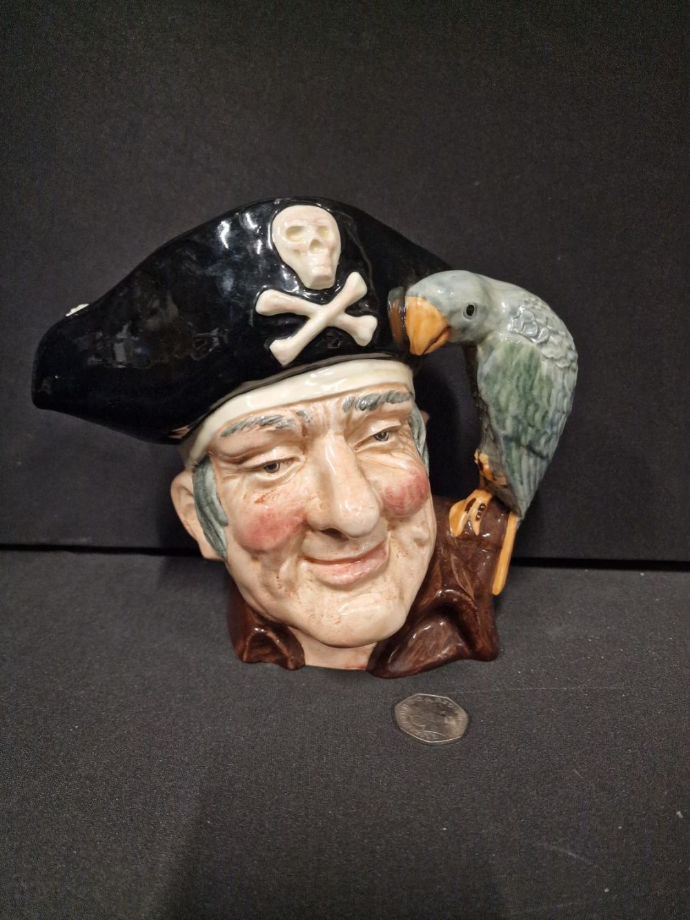 Lot 298: LARGE 8" ROYAL DOULTON Toby Jug. Long John...