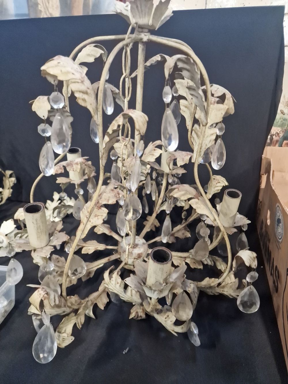 Lot 350: Four wall lights, a light shade and a...