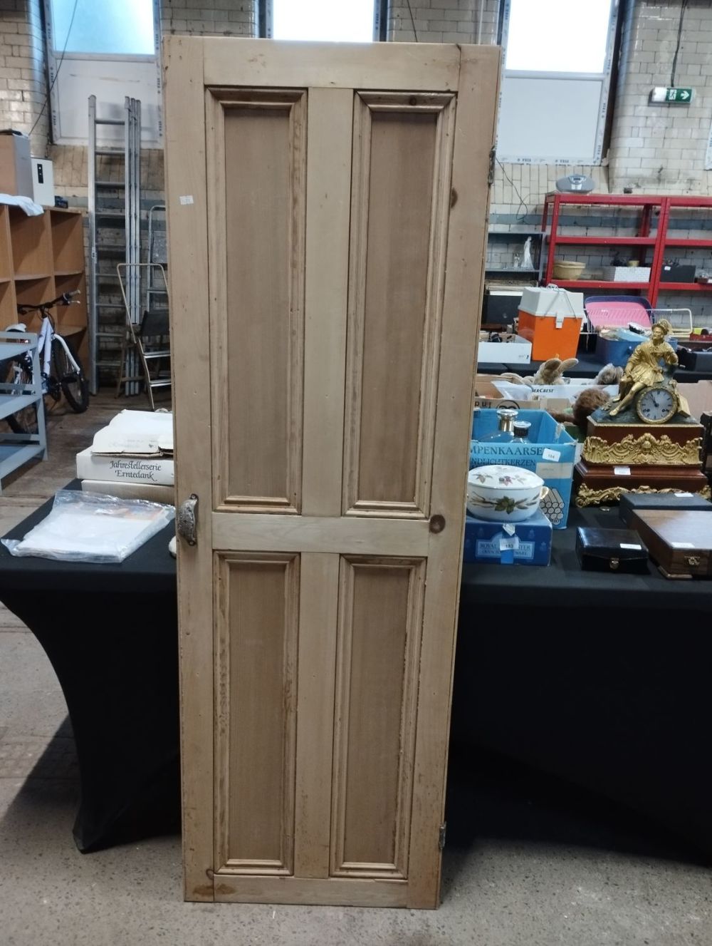 Lot 365: Vintage Stripped Pitch Pine Cupboard / Pantry Door....