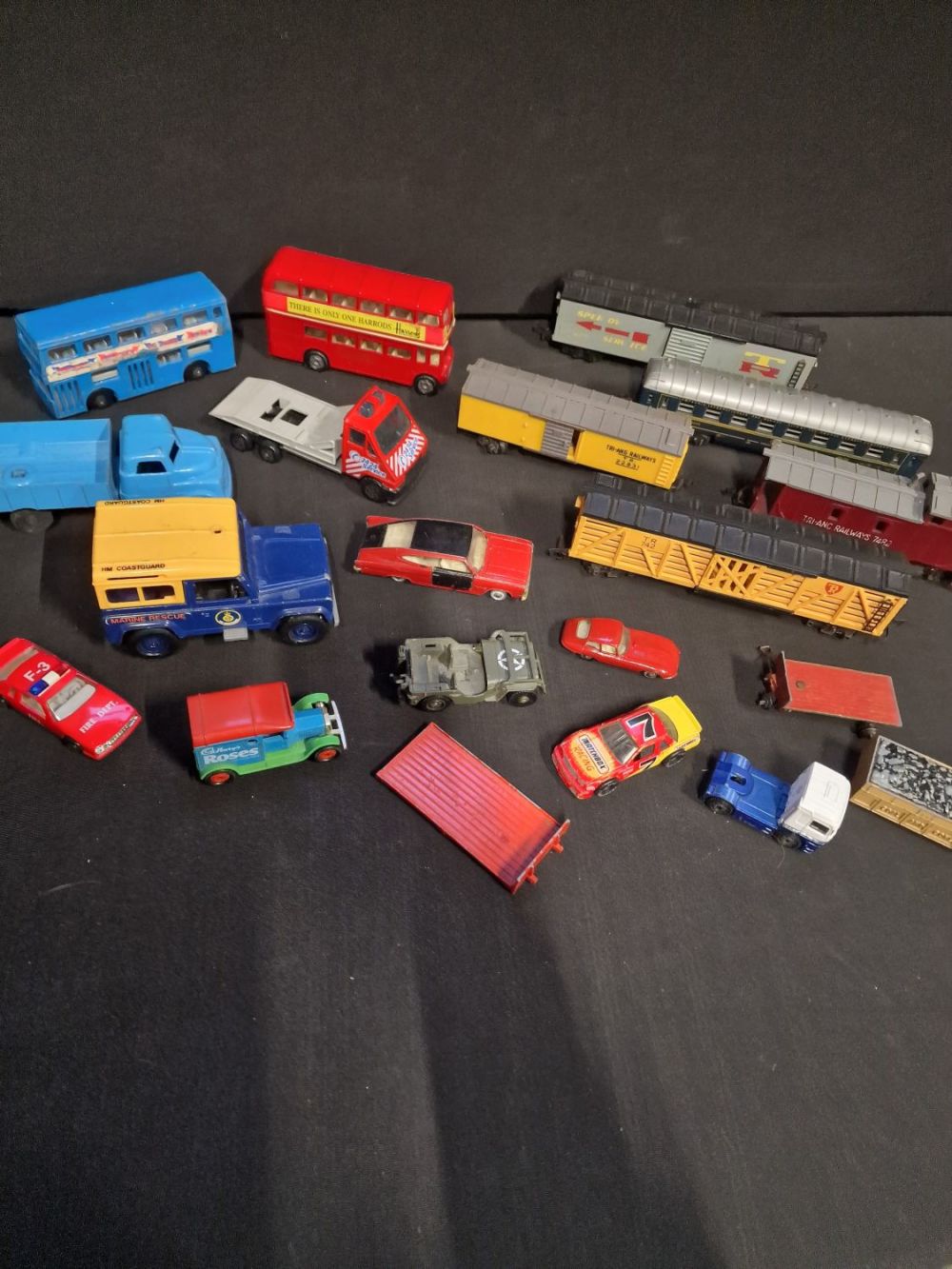 Lot 374: A collection of vintage Corgi, matchbox and Triang.