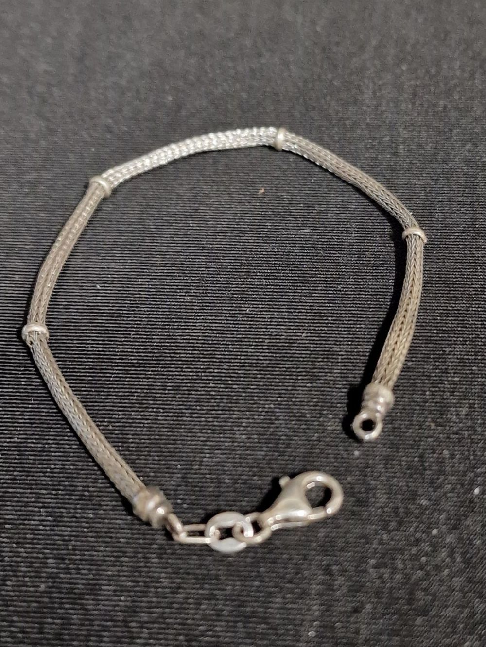 Lot 397: Sterling silver ladies bracelet