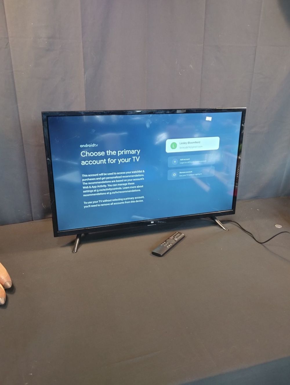 Lot 153: MI LED Tv 32" Screen with Remote. Tested...