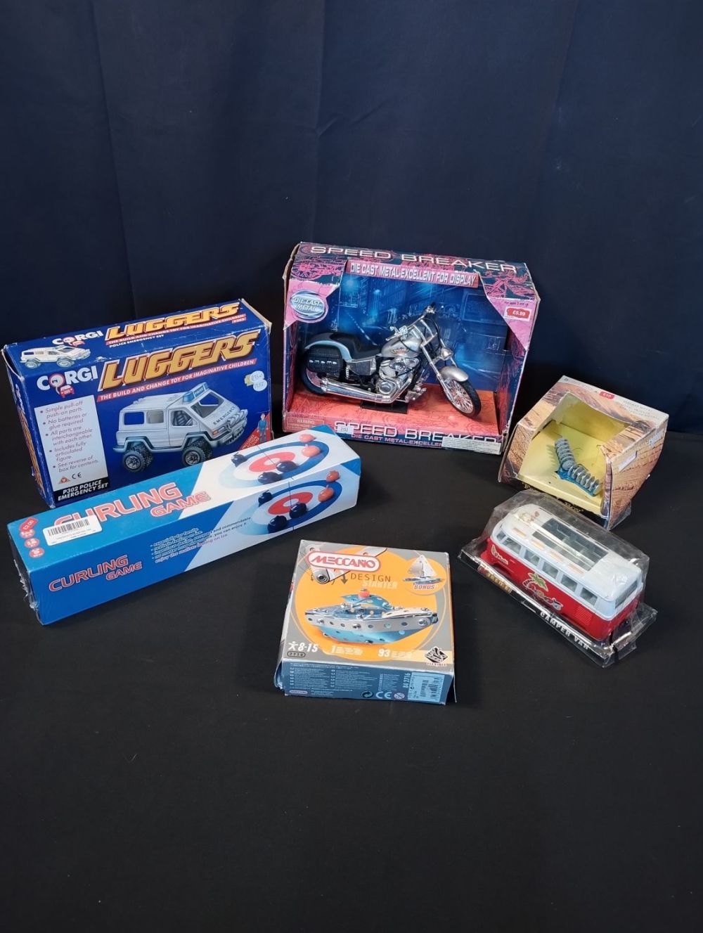 Lot 160: Selection of Vintage Collectable Toys inc Corgi Luggers...