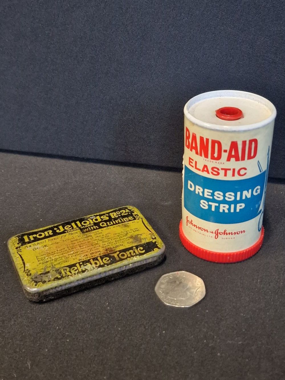 Lot 163: Two vintage medical items. BAND-Aid dressing strip by...