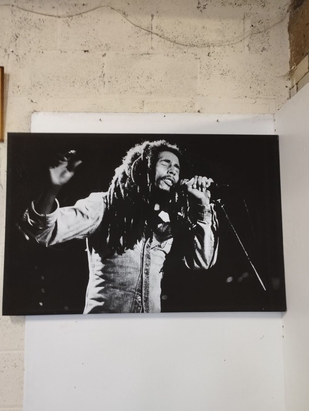 Lot 183: Large Bob Marley Canvas Picture. Approx. 120x80cm.
