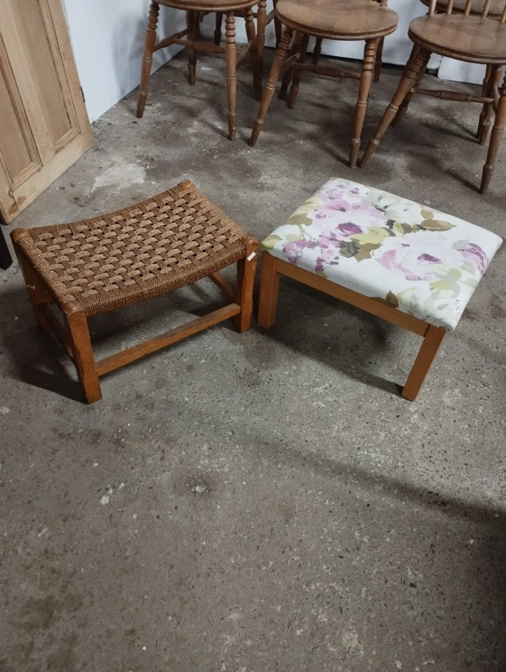 Lot 212: Pair of Small Footstools