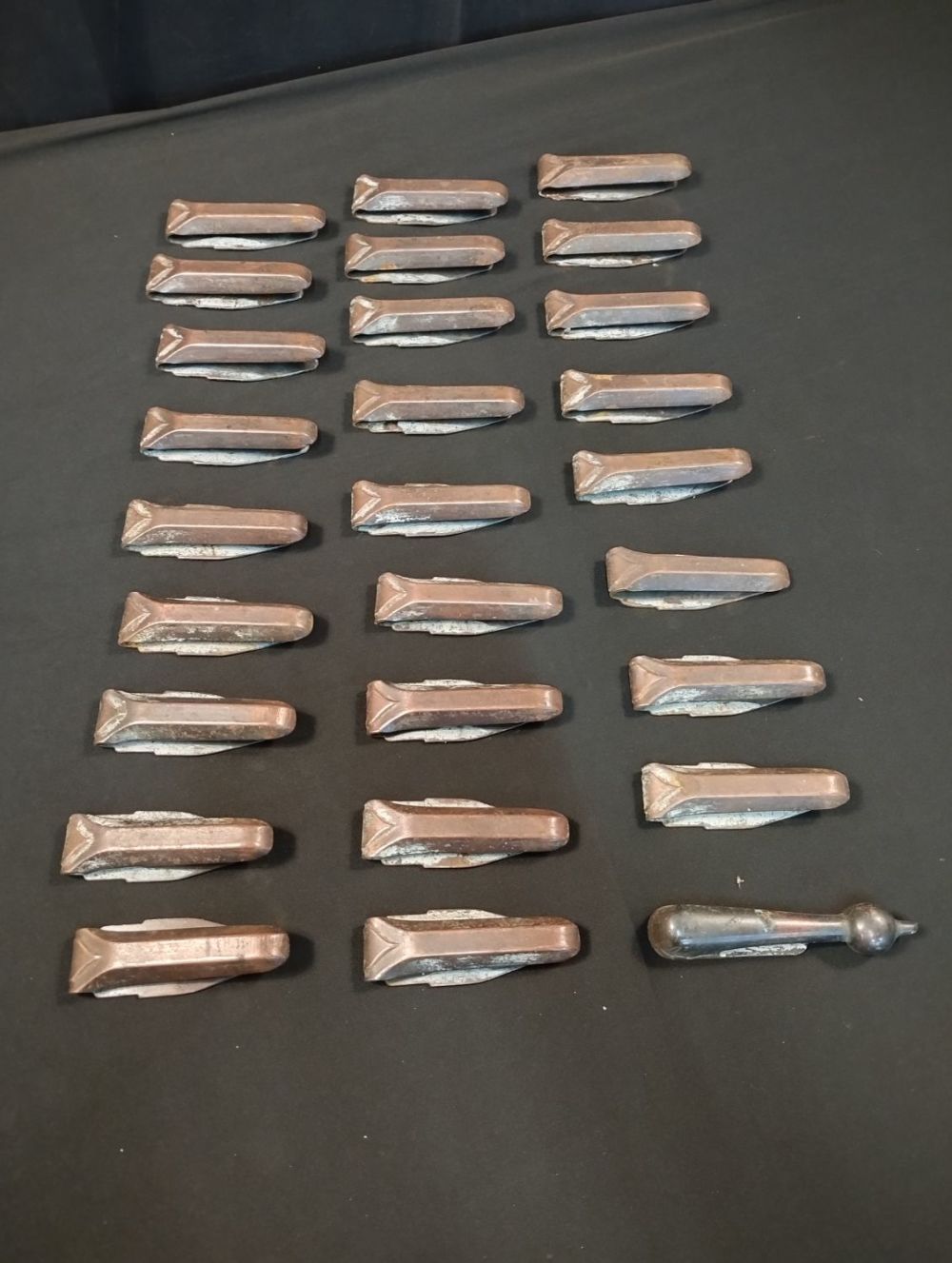 Lot 217: Vintage Stair Carpet Grippers inc 26 Copper Plated...