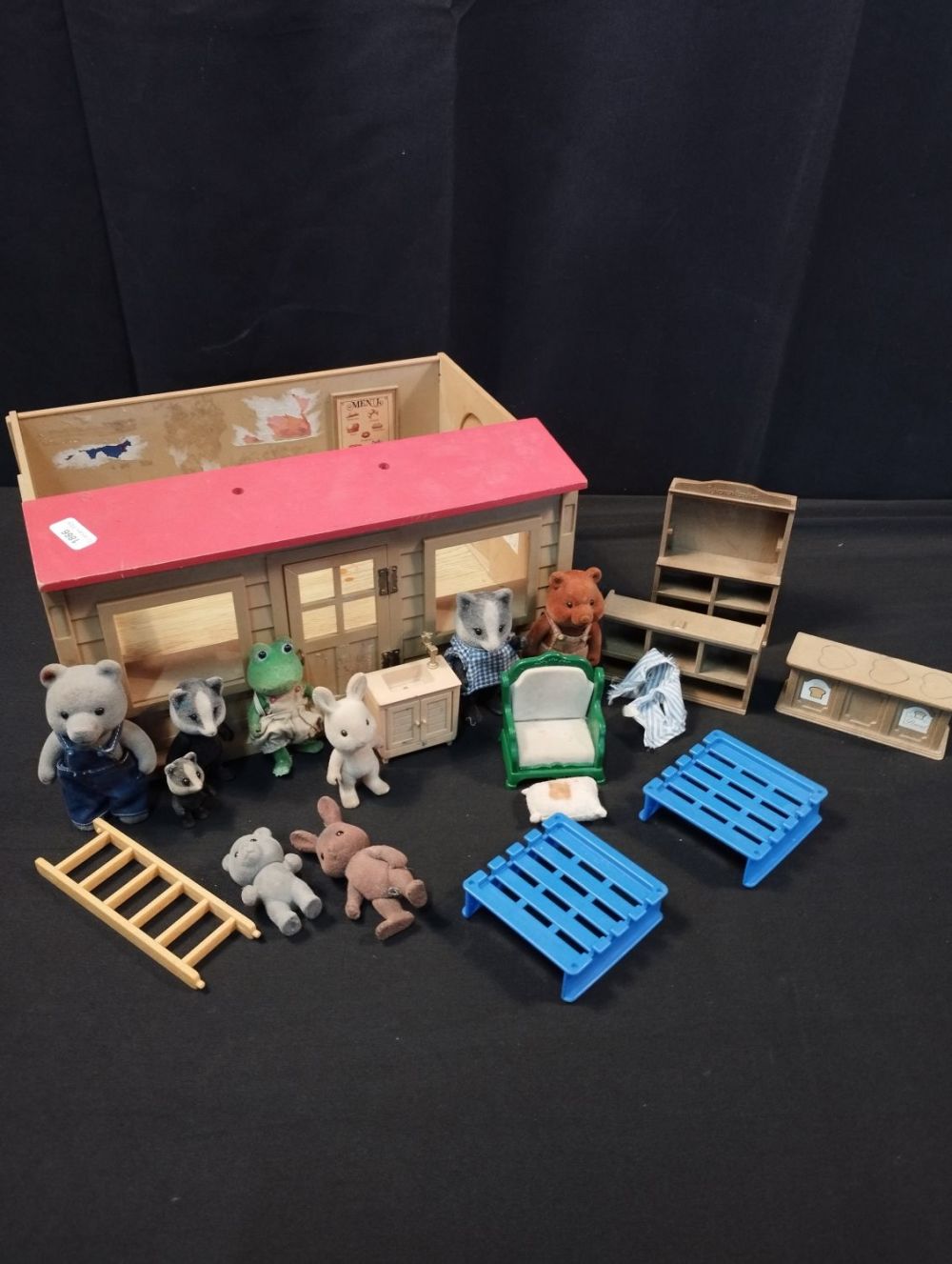 Lot 234: Vintage Sylvanian Families Restaurant, Furniture and Figures