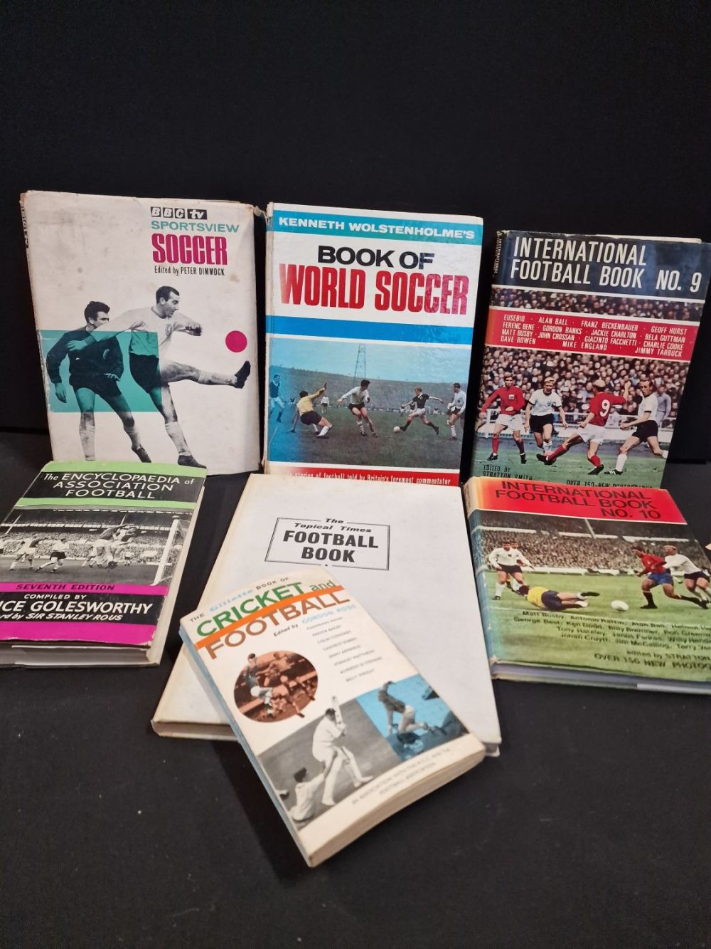 Lot 249: A collection of vintage football themed books dates...