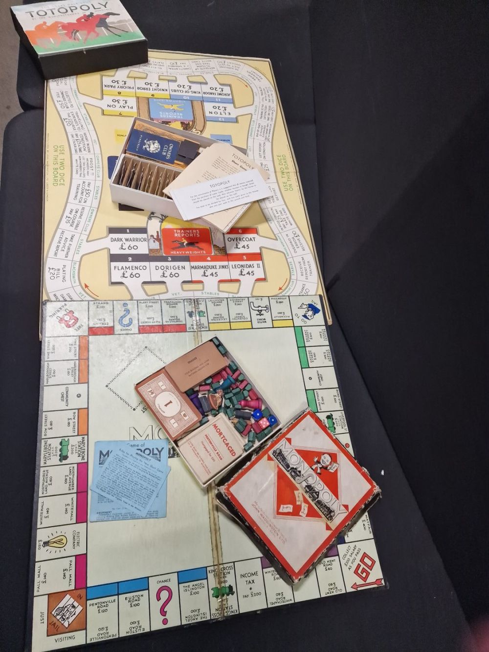 Lot 262: Two vinatge board Games. Totopoly and Monopoly
