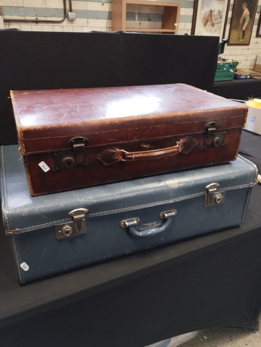 Lot 304: Pair of Vintage Suitcases