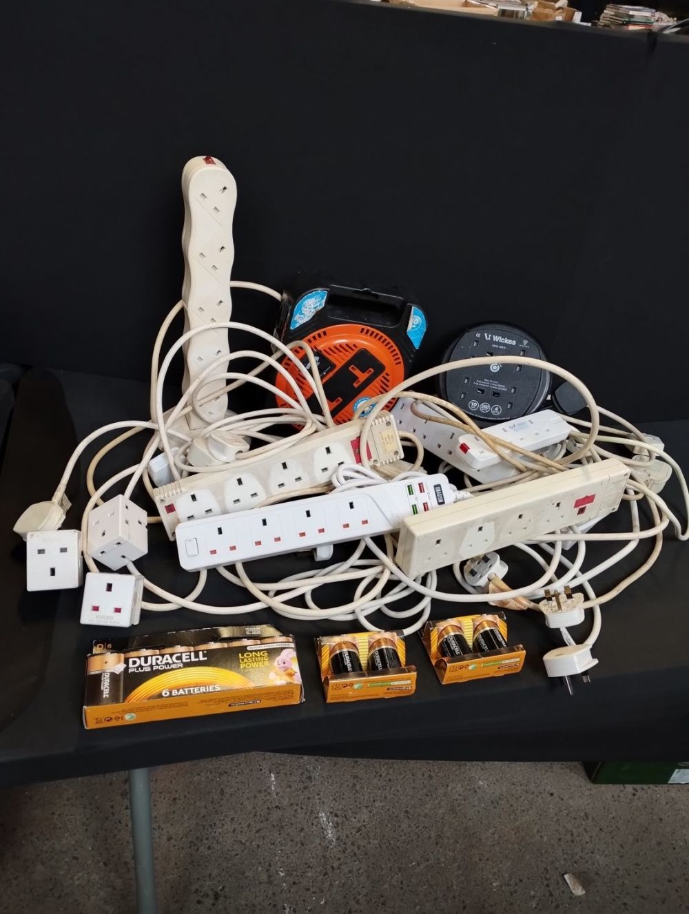 Lot 315: Selection of Cable Reels, Extension Leads, Adaptors and...