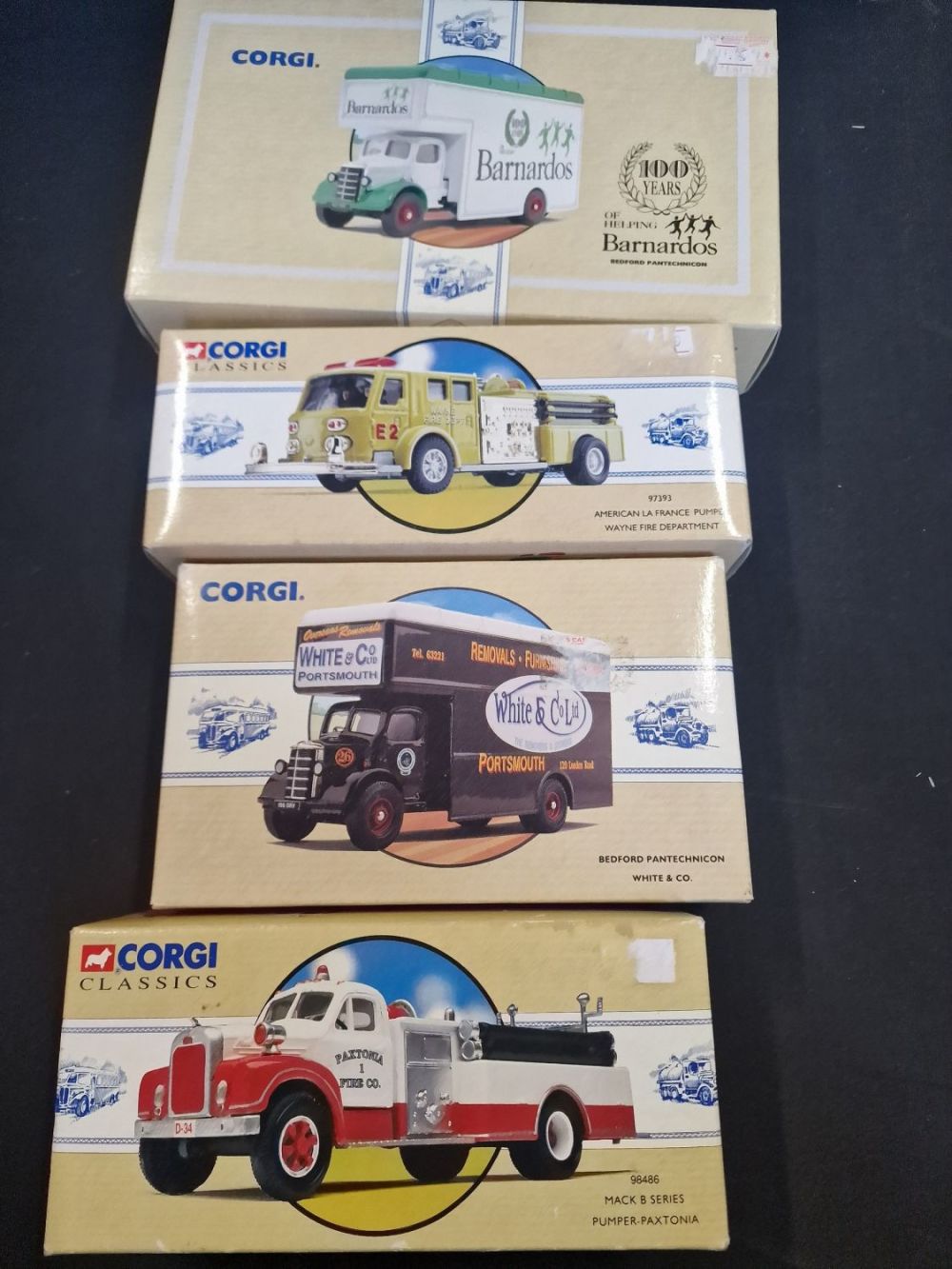 Lot 341: Corgi collectabkes Barnardos Bedford Pantechnicon, Bedford Pantechnicon White...