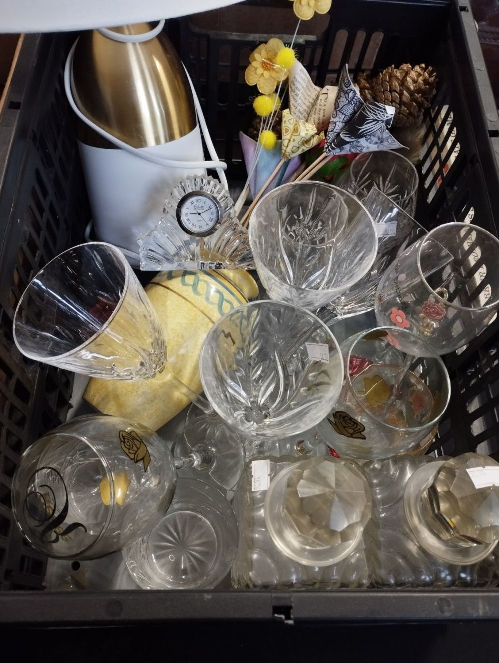 Lot 359: Selection of Household Items inc Glassware. Wine Glasses...