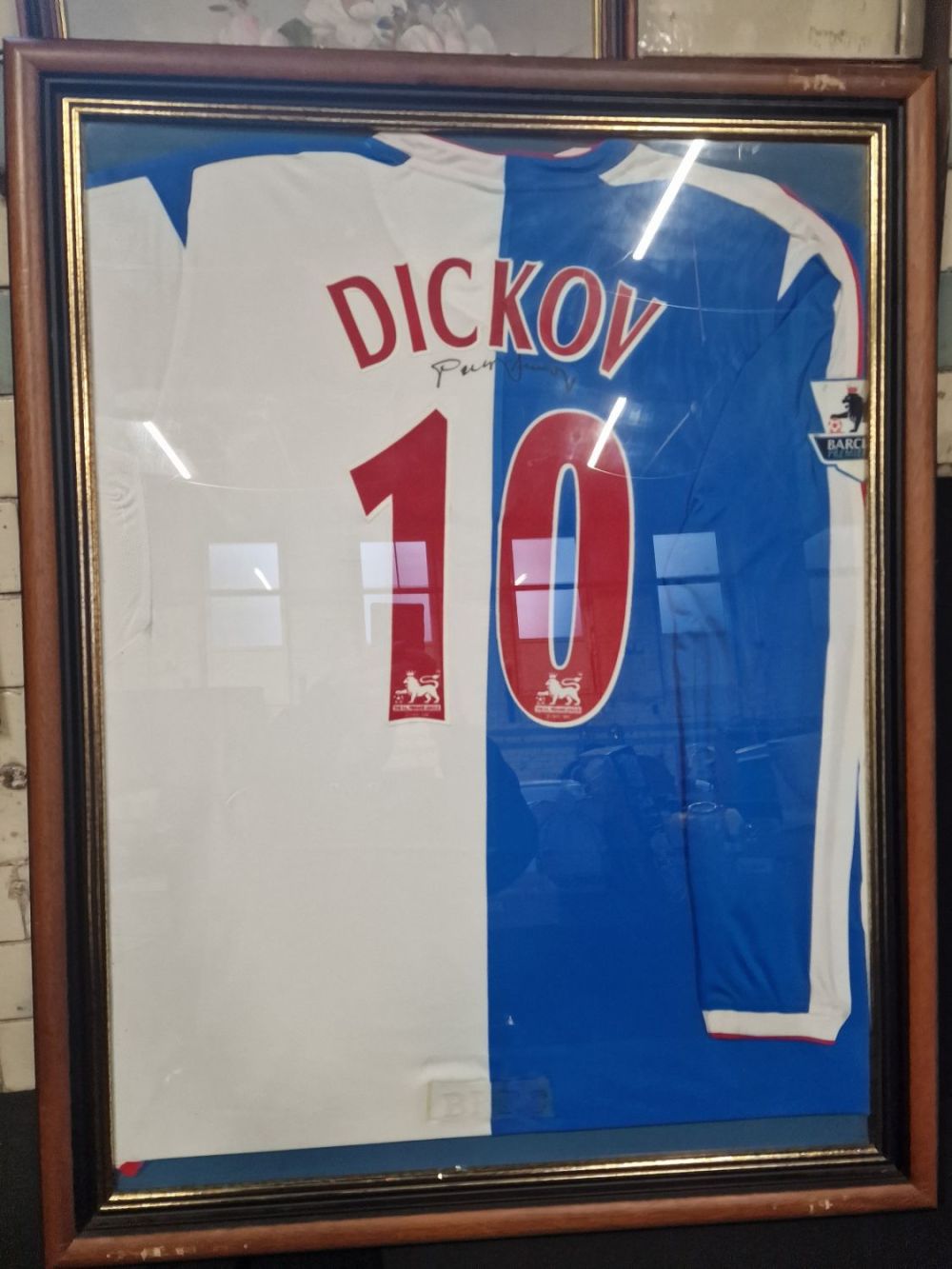 Lot 371: Blackburn Rovers 04/05 Framed signed football shirt by...