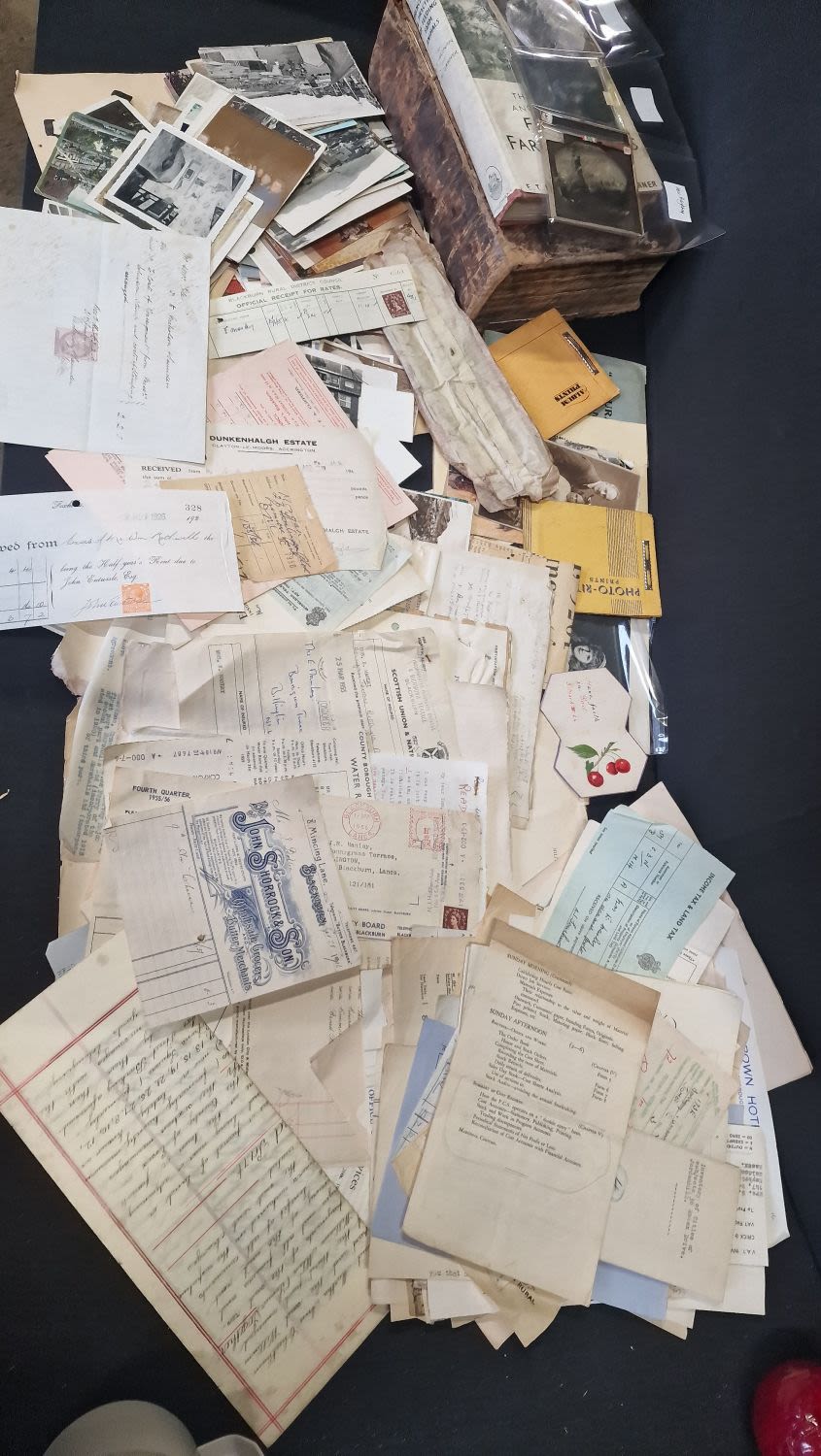 Lot 59: A very large collection of Ephemera includes, photographs,...