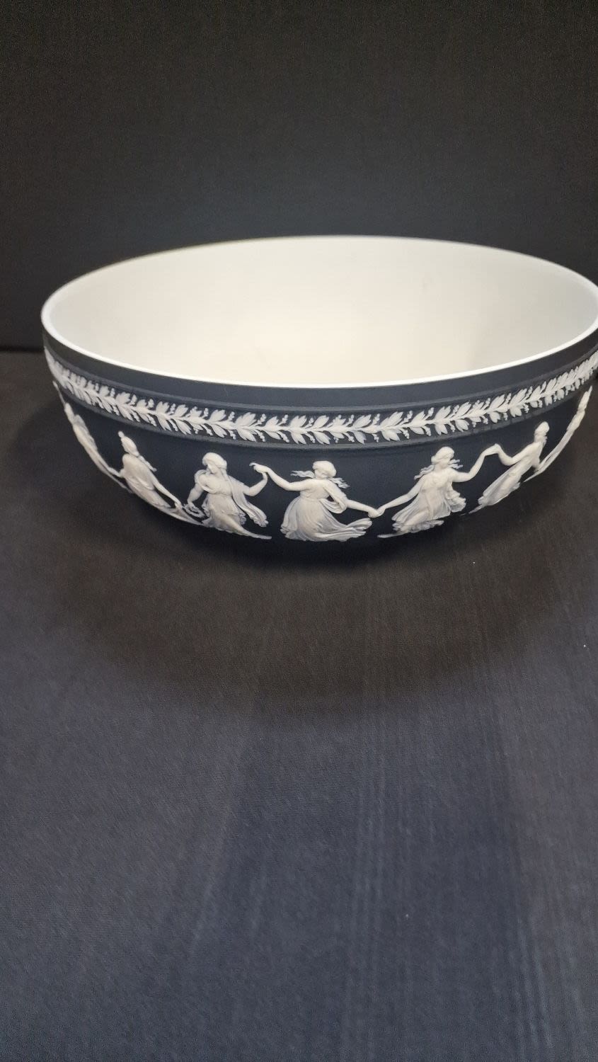 Lot 76: A rare jasper-ware bowl crafted by Wedgwood in...