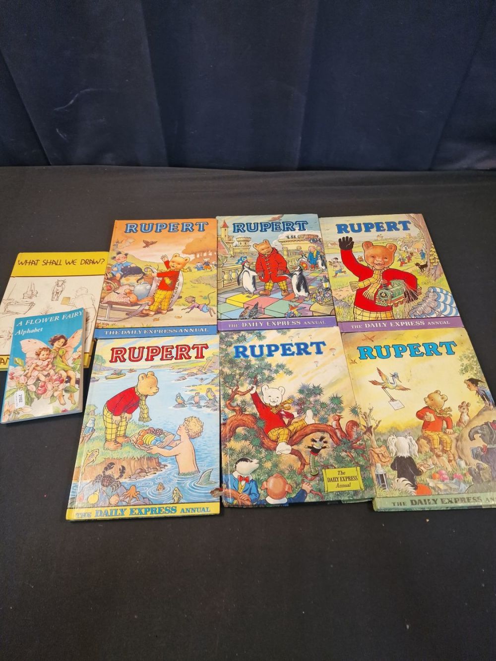 Lot 93: A collection of 6 vintage Rupert Annuals 1972...