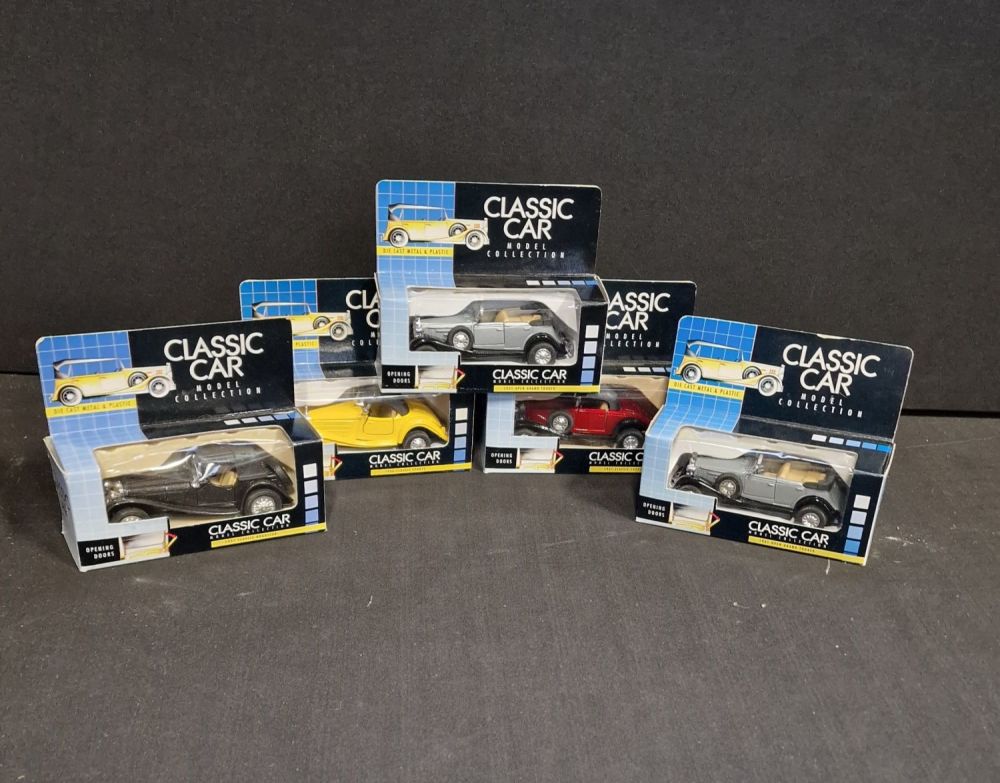 Lot 110: Five classic Metal and plastic Die cast cars