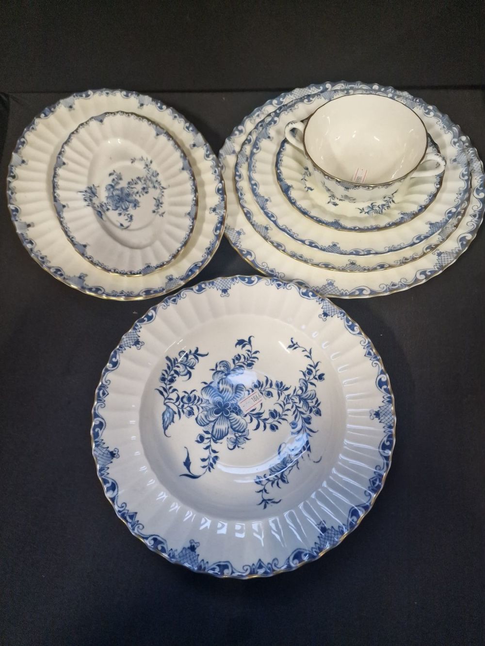 Lot 150: Approximately 42 pieces of Royal Worcester. Blue and...