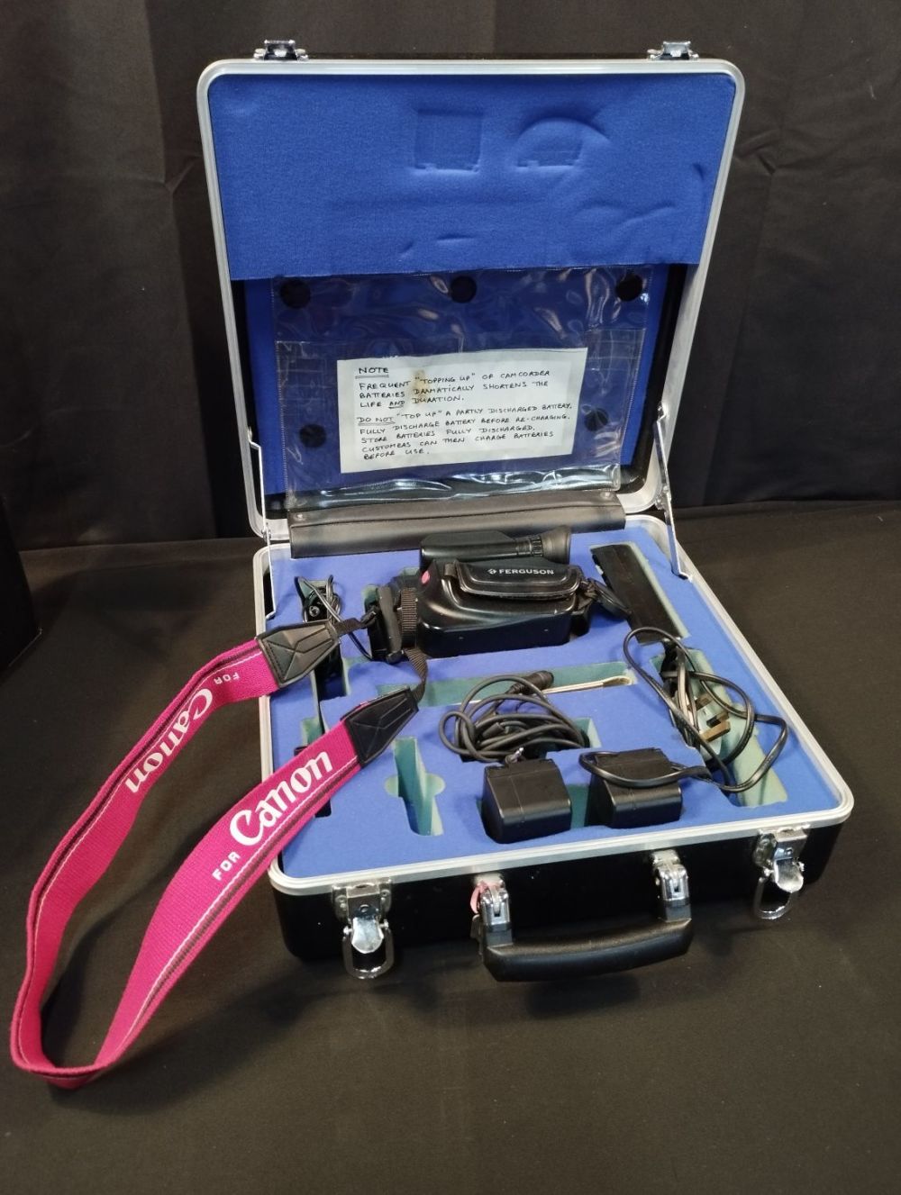 Lot 155: Vintage Ferguson FC37 Camcorder, 2 Batteries and Charger...
