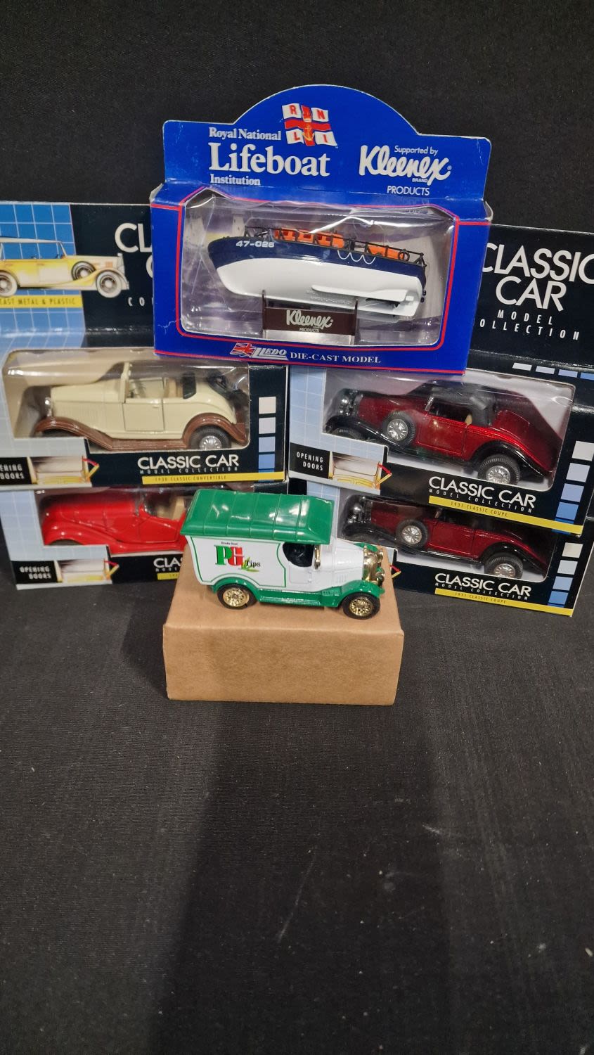 Lot 201: A collection of model classic cars and Lledo