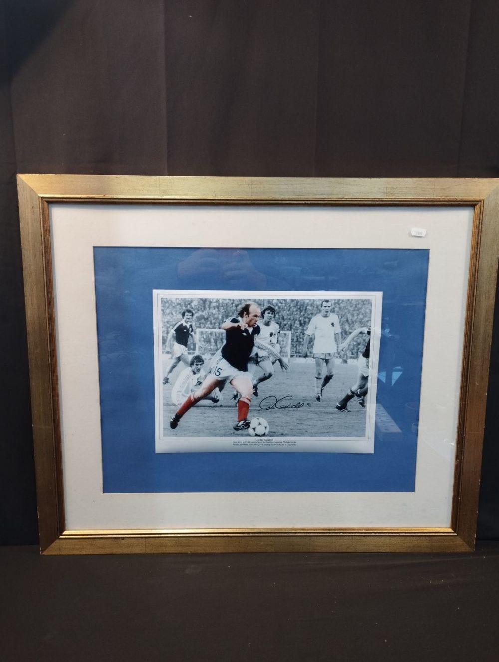 Lot 204: A Framed Picture of Scotlands Archie Gemmell about...