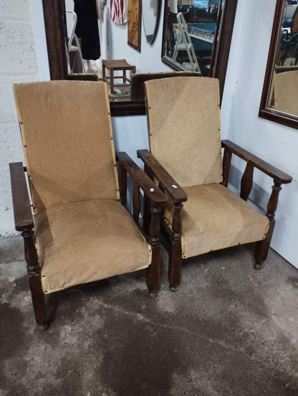 Lot 234: Pair of Vintage Arm Chairs.