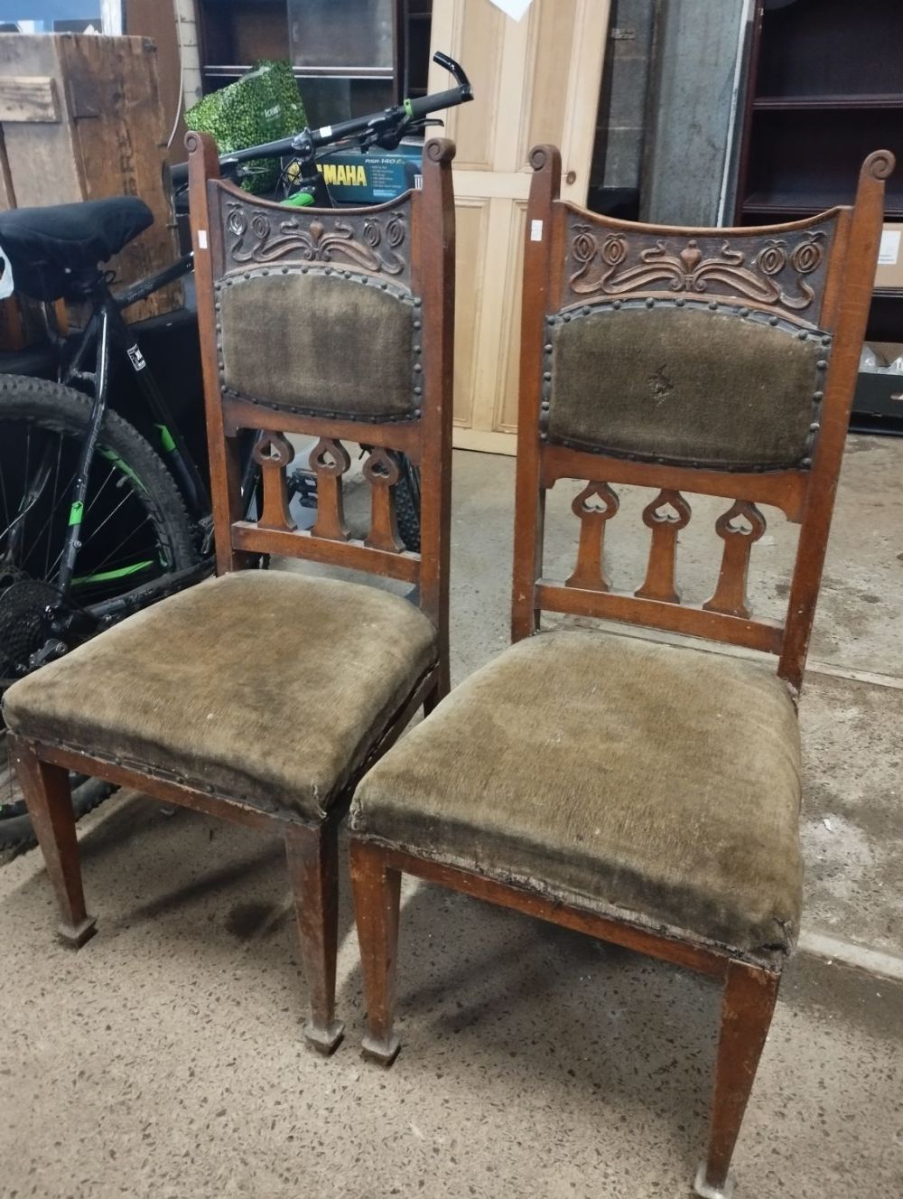 Lot 245: Pair of Vintage Chairs