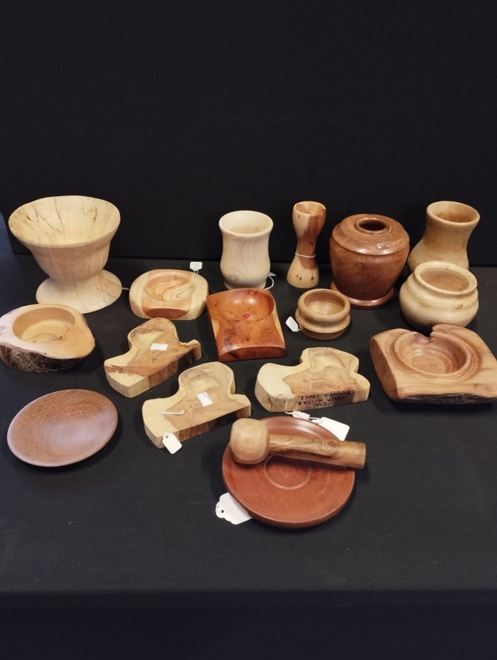 Lot 256: Selection of Handmade Wood Turned Items. Made in...