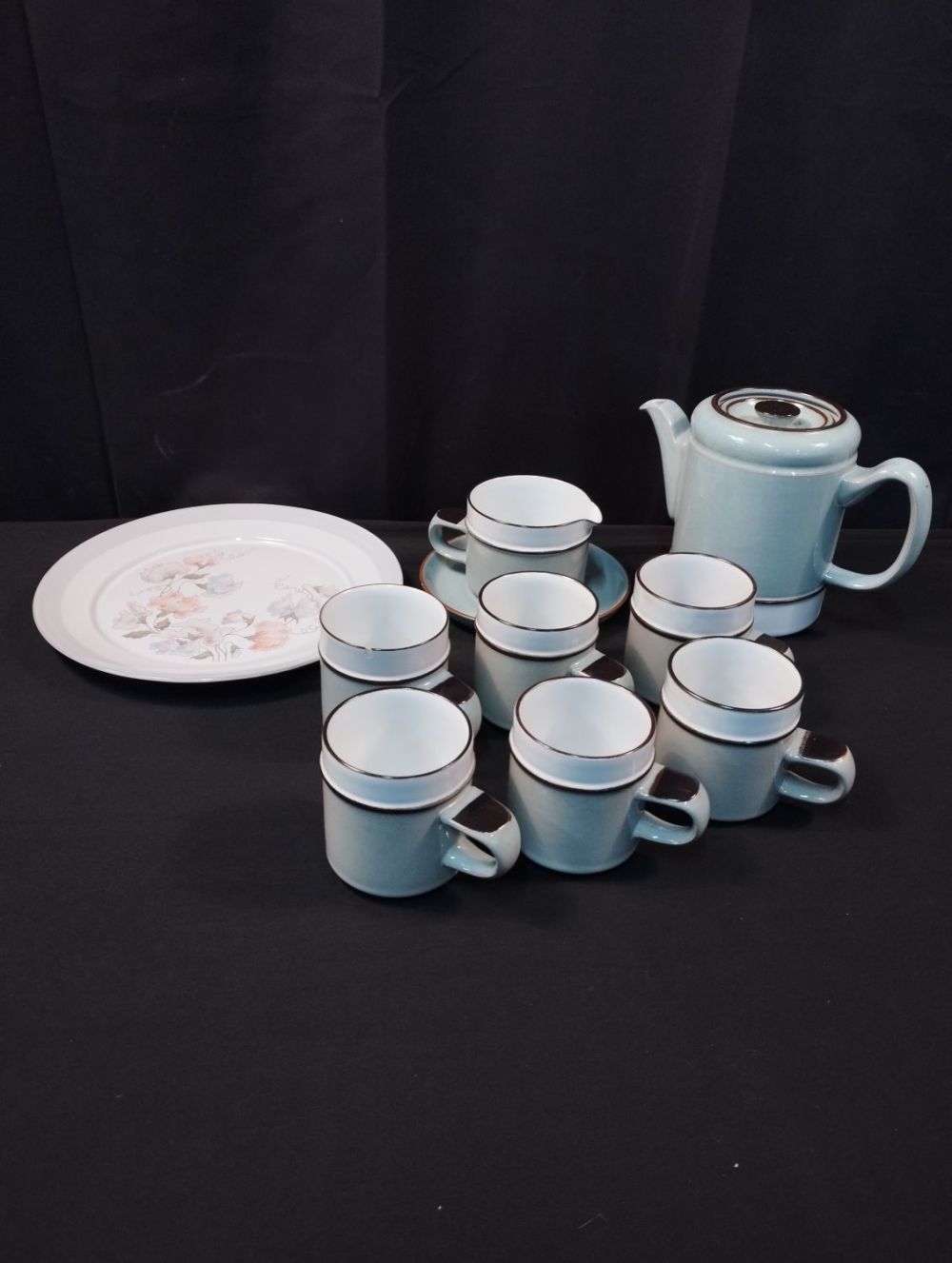 Lot 262: Selection of Vintage Denby Teaware and Flatware