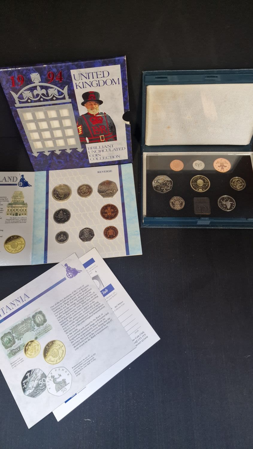 Lot 272: A collection of first minted 1994 coins. In...
