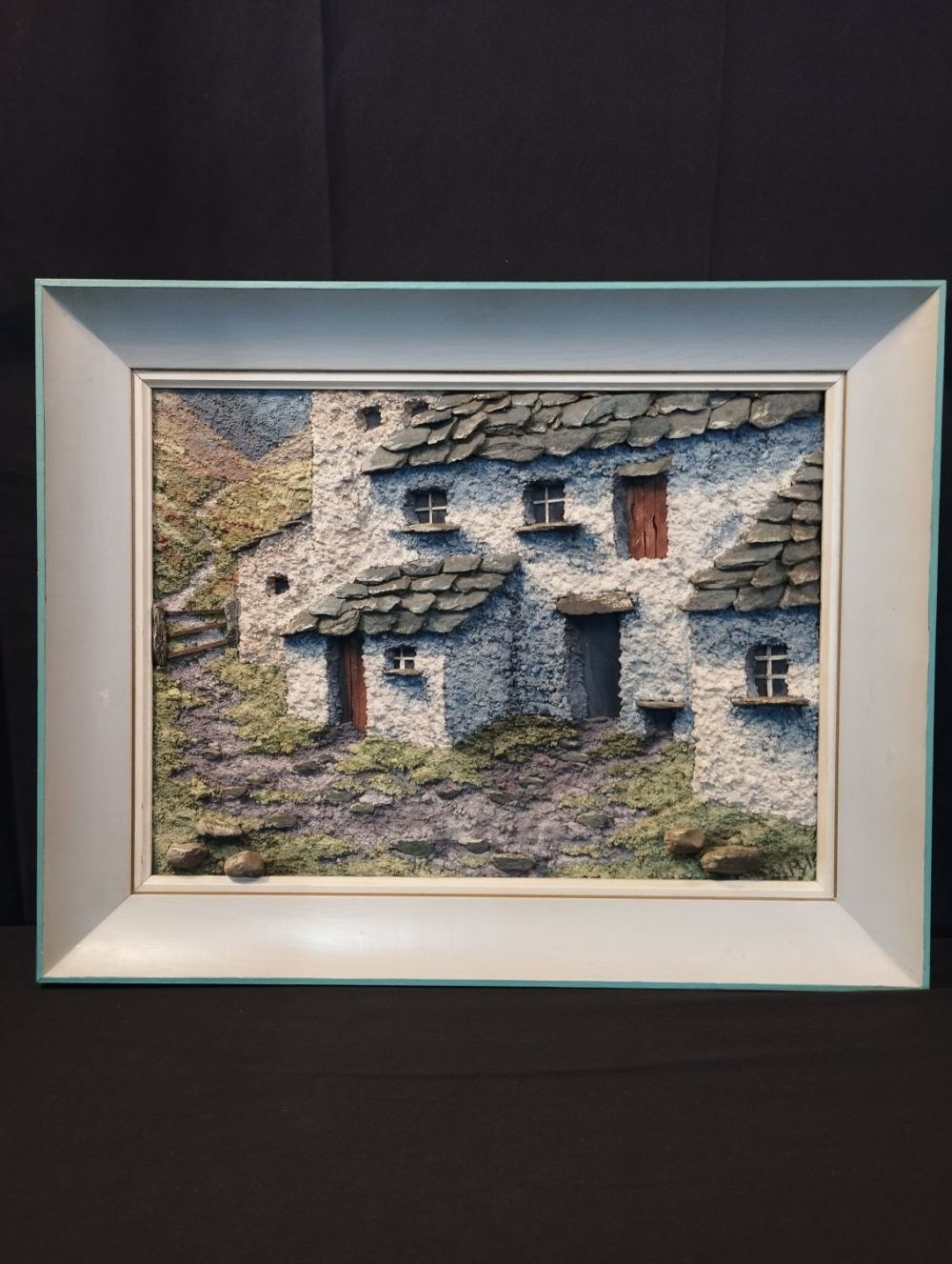 Lot 286: A Stunning 3d Framed Painting of a Farmhouse...
