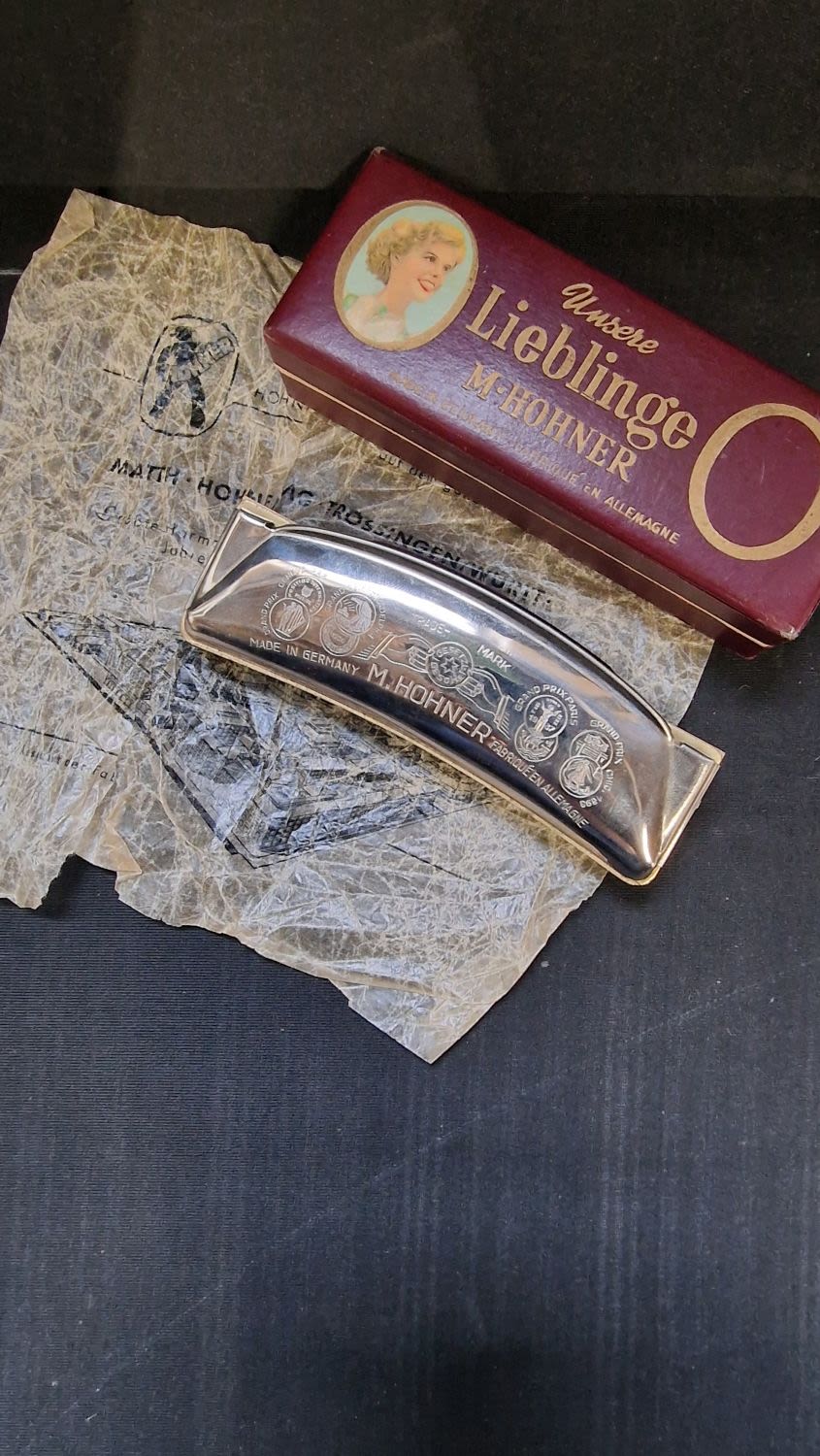 Lot 328: Vintage M Hohner German Harmonica Unsere Lieblinge Made...