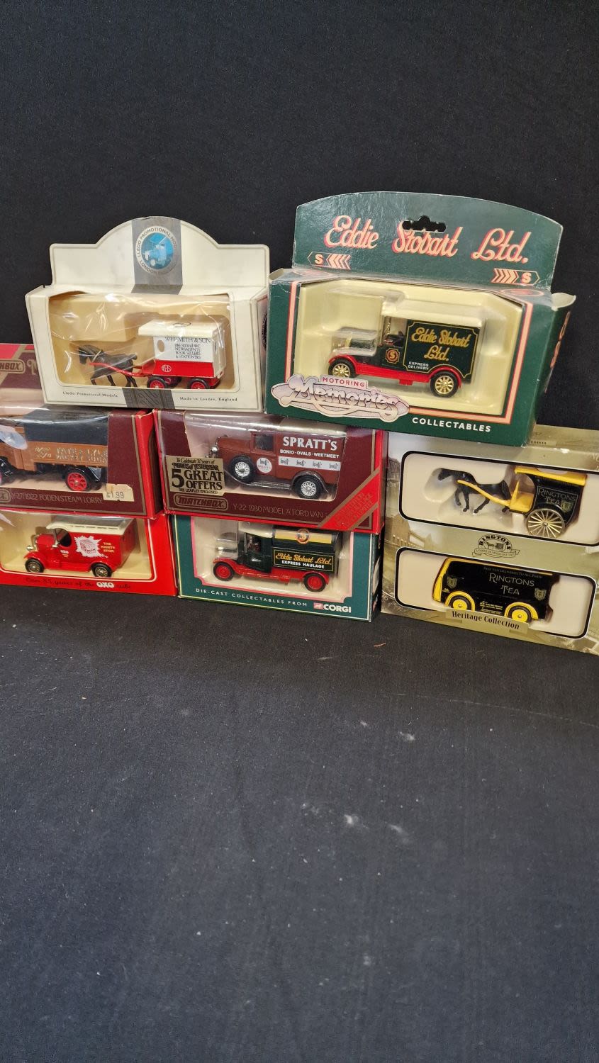 Lot 341: A collection of vintage collectable vans by matchbox...