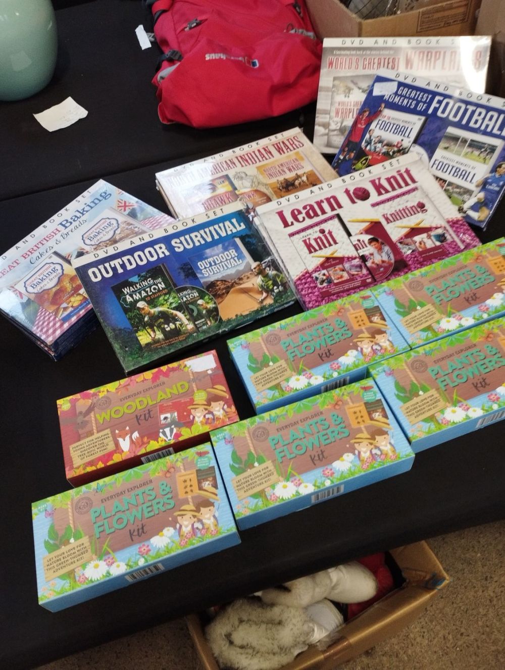 Lot 318: Job Lot Kids Explorers Kits and DVD and...