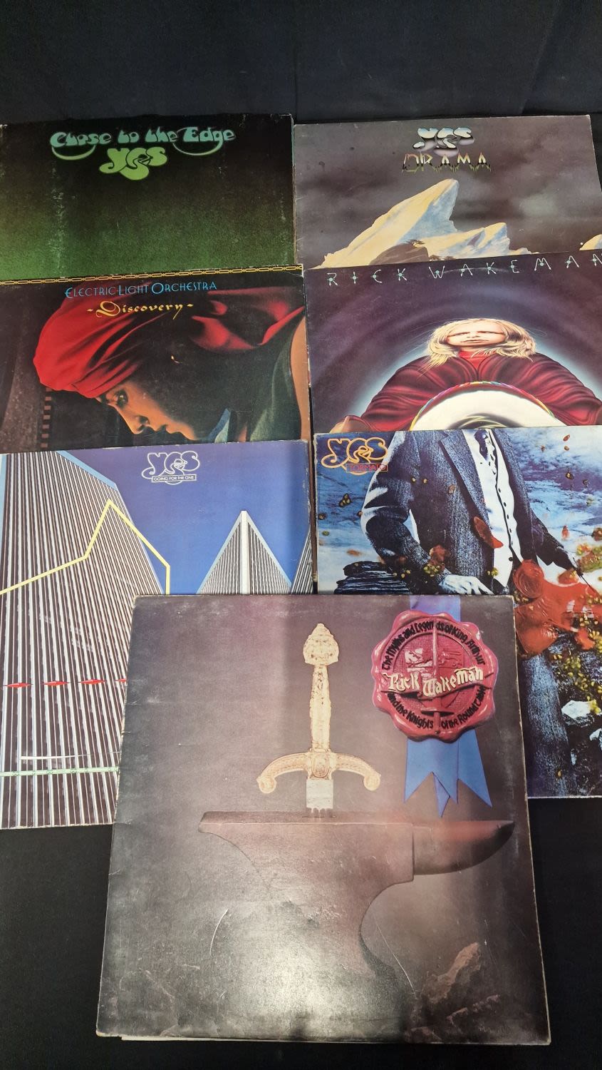 Lot 63: A selection of 12 vinyl's LP records includes...