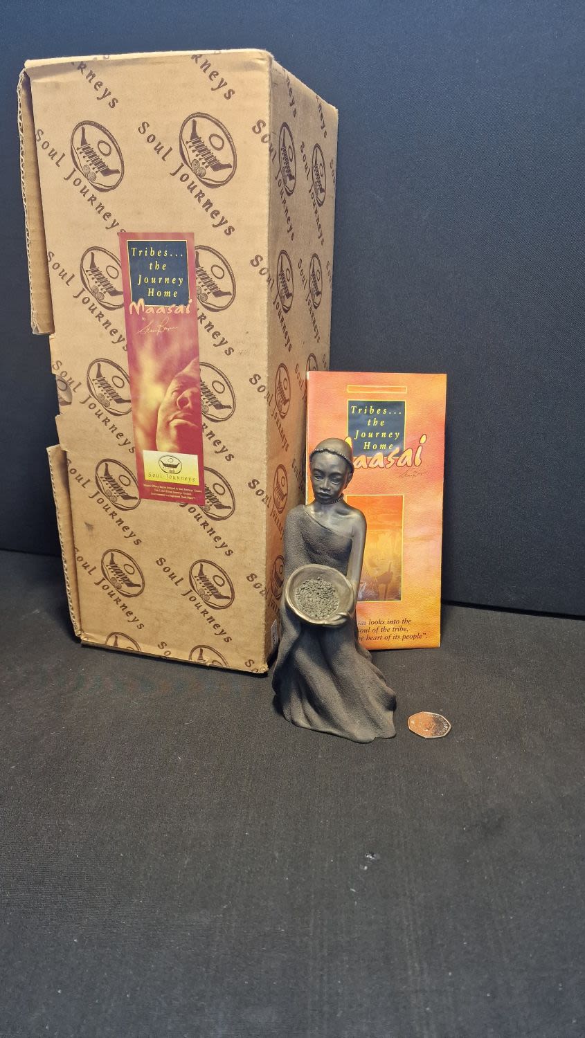 Lot 116: Tribes The Journey home....Soul Journeys Maasai figure, KARIMU...
