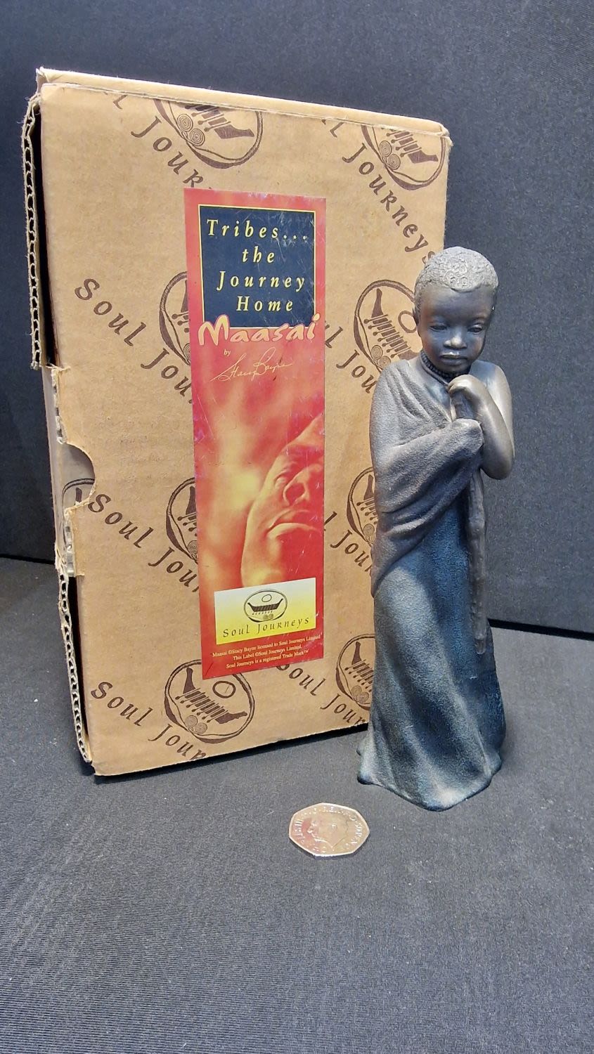 Lot 119: Tribes The Journey home....Soul Journeys Maasai figure, CHIUMBO...