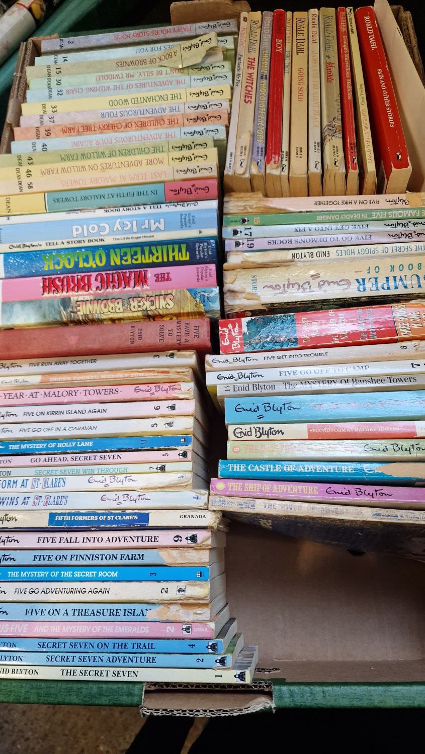 Lot 120: A large collection of 40 Enid Blyton hard...