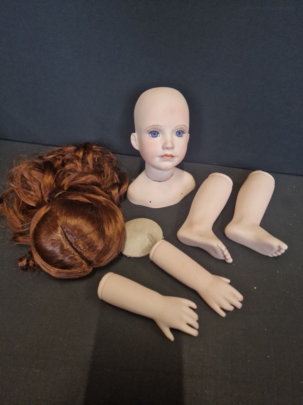 Lot 121: Ruth Mattingly 1992 Golbak Dolls collection "Jillian" parts...