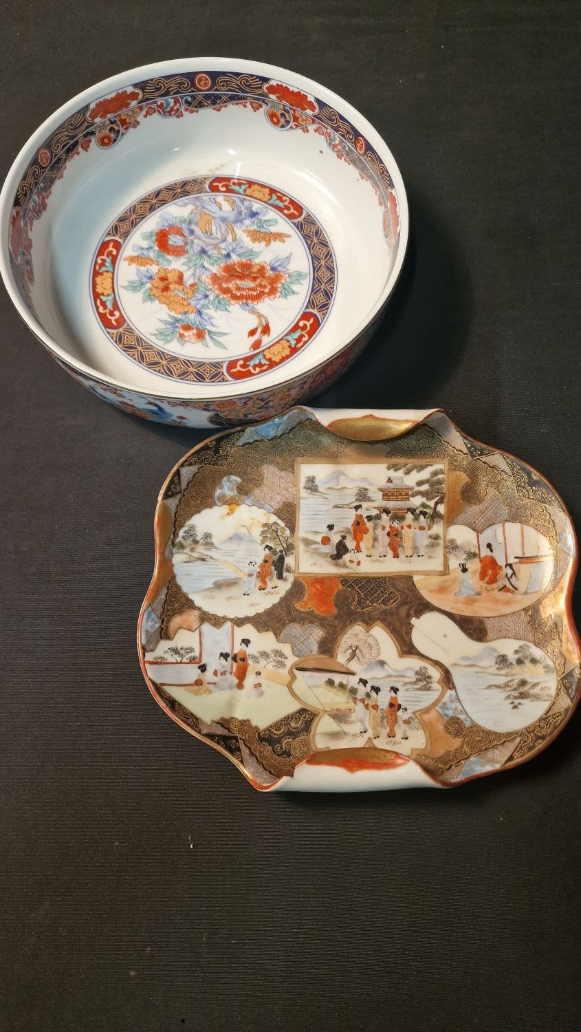 Lot 249: Vintage Japanese satsuma ware