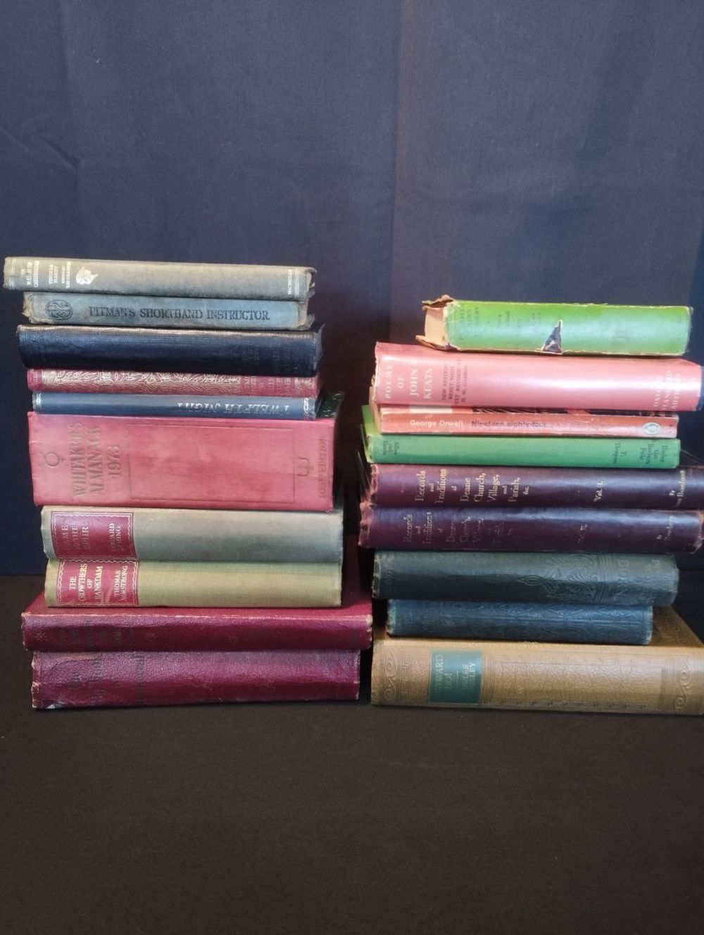 Lot 226: Selection of Vintage Books inc Whitaker's Almanack 1973...