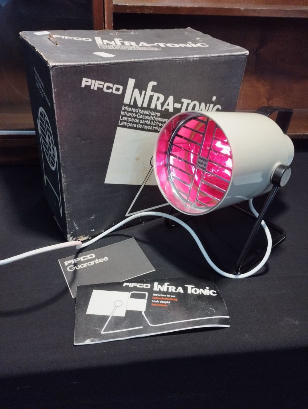 Lot 228: Vintage Pifco Infra-Tonic Infra Red Health Lamp. Tested...