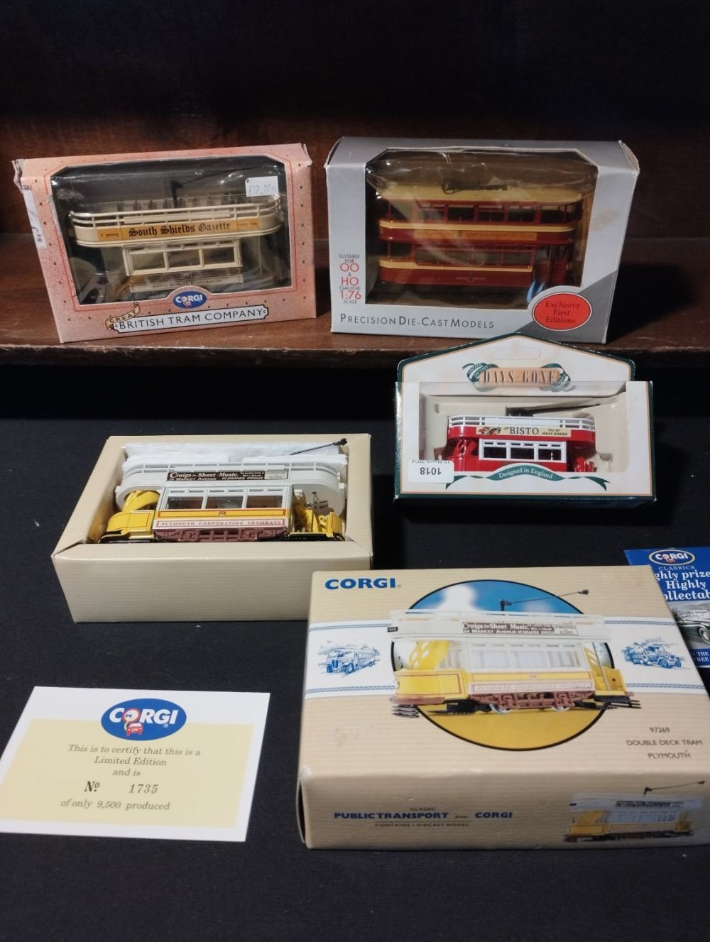 Lot 279: Selection of Vintage Collectable Die-Cast Trams inc Corgi,...